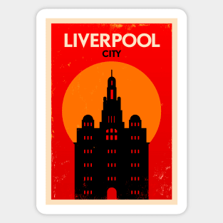 Liverpool Poster Design Sticker